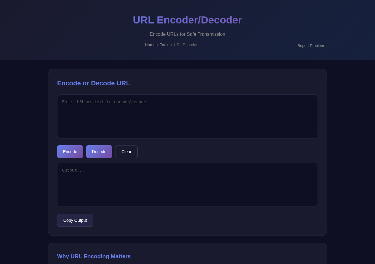 Encode URL Online — Free Tool