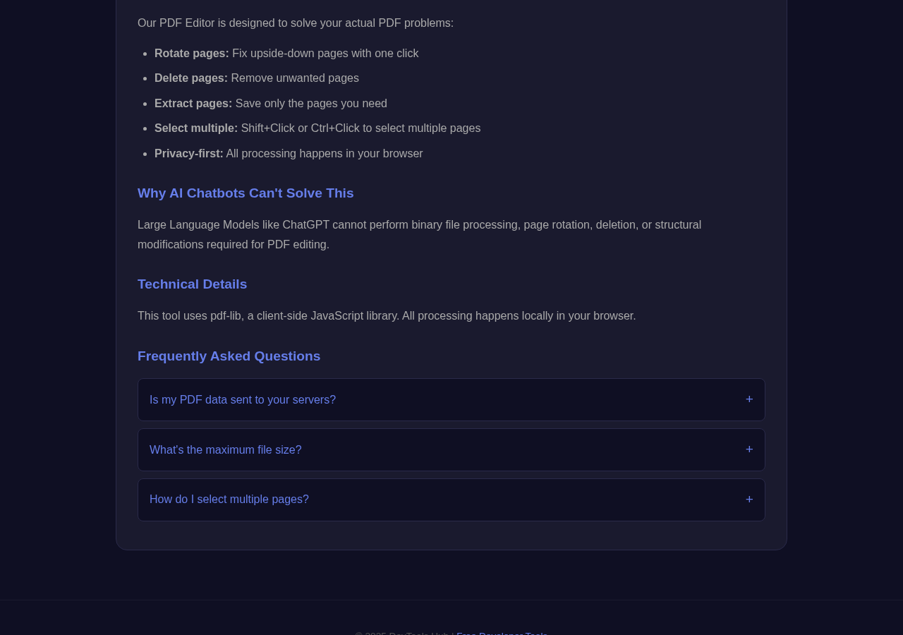 Pdf Editor tool interface