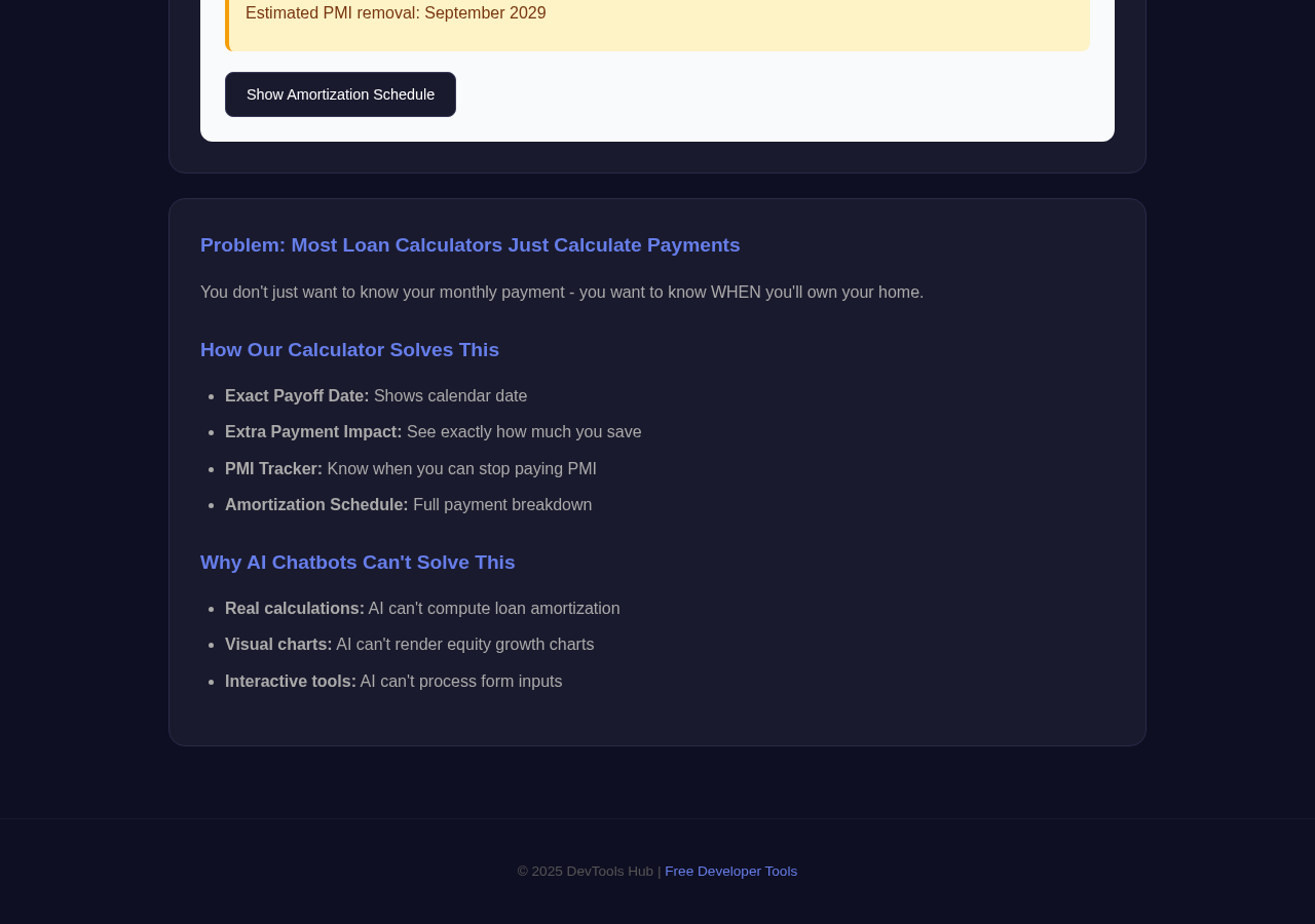 Loan Calculator tool interface