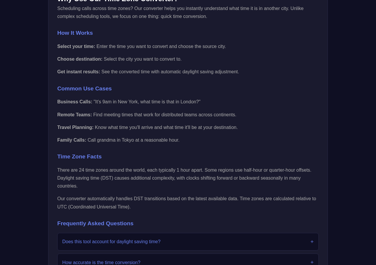 Time Zone Converter tool interface