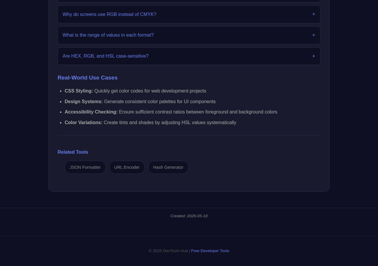 Color Picker tool interface
