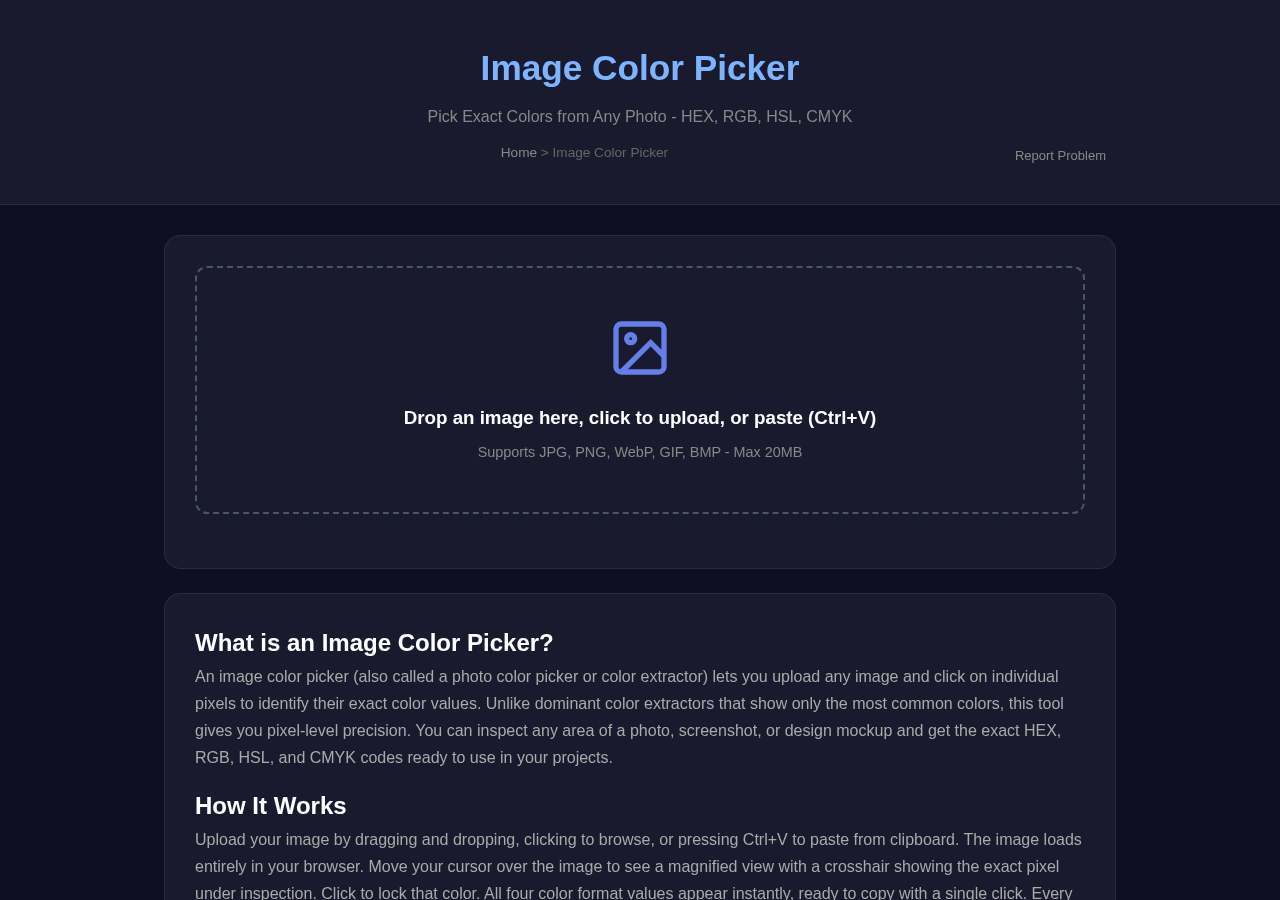 Image Color Picker — Free Online Tool