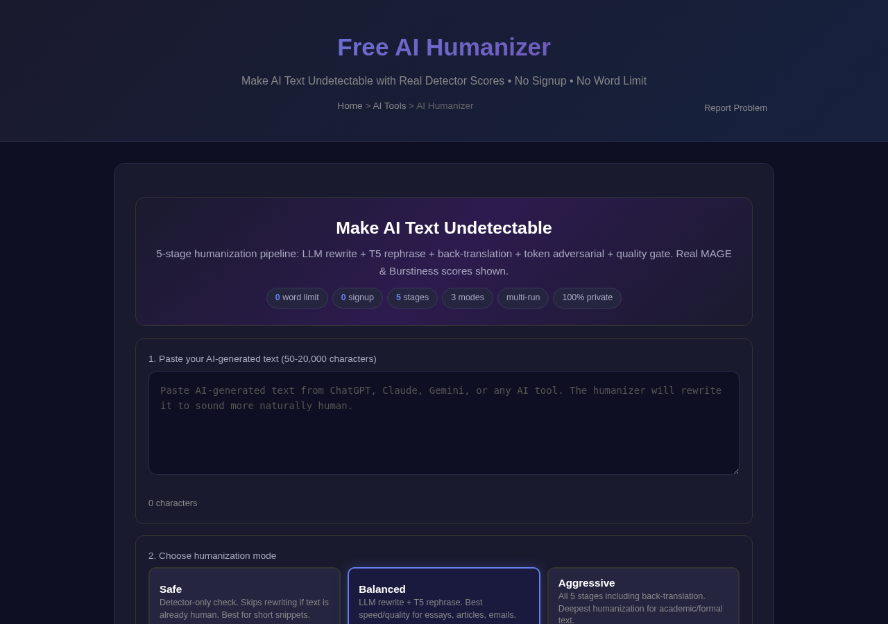 Ai Humanizer — Free Online Tool