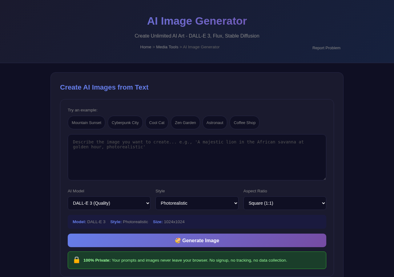 Ai Image Generator — Free Online Tool