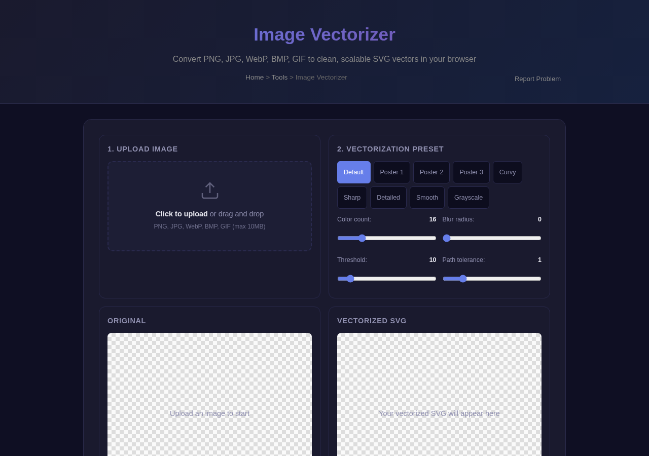 Image Vectorizer — Free Online Tool