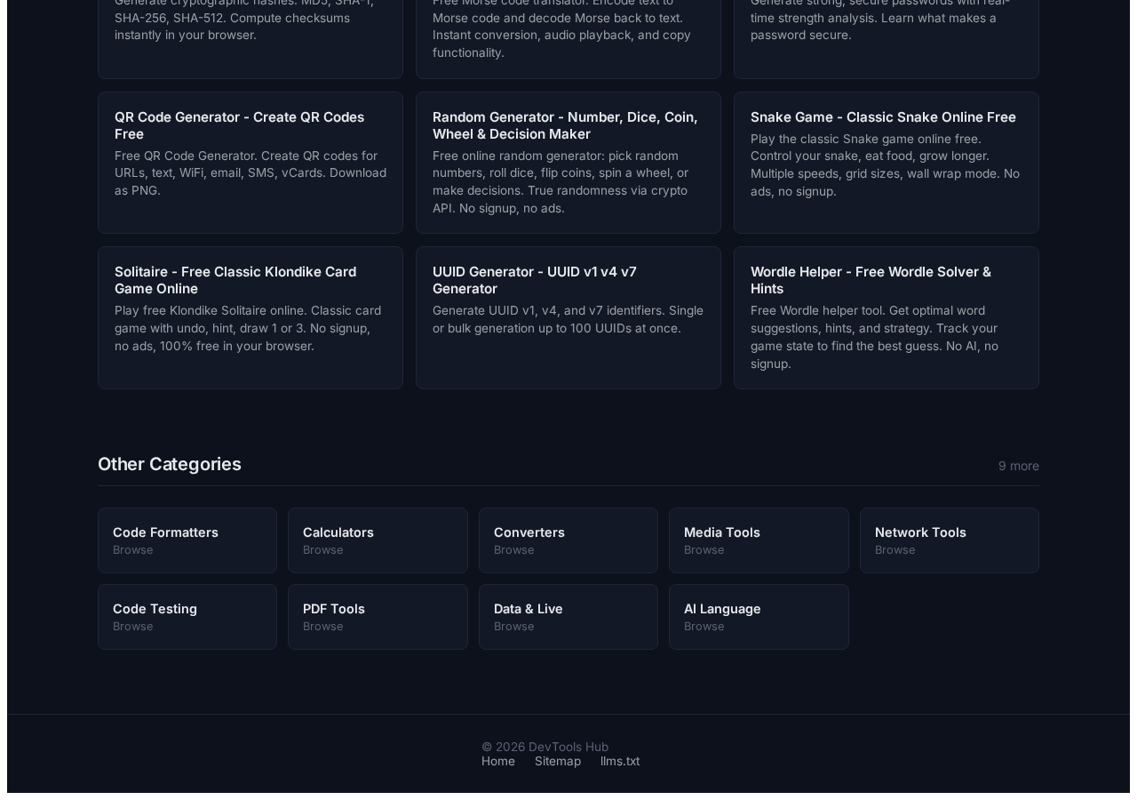 Generators tool interface
