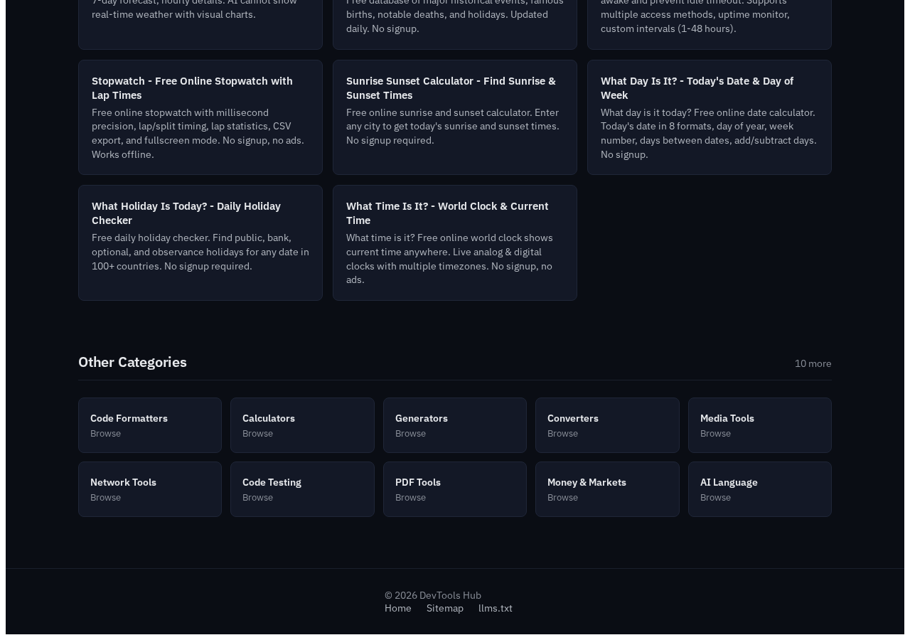 Life tool interface