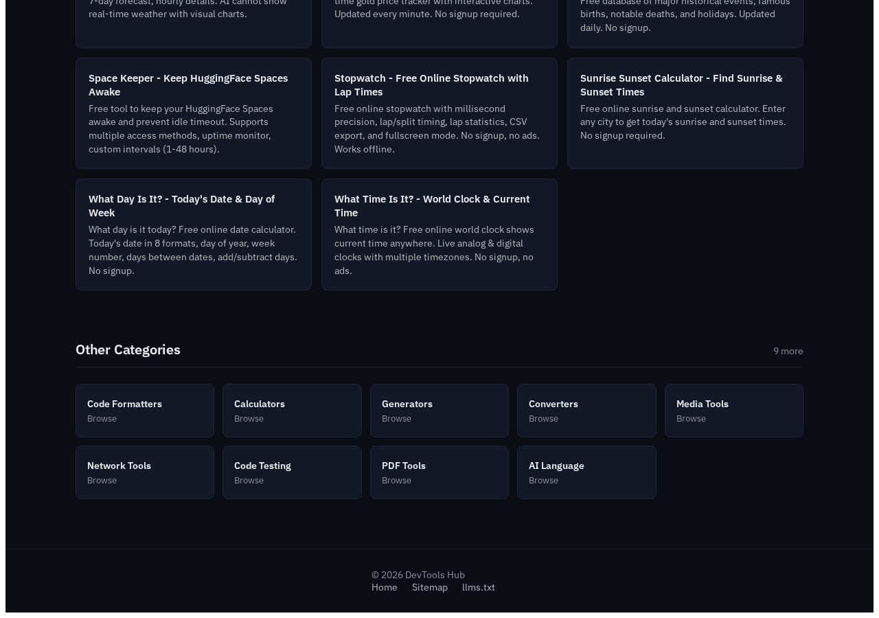 Data Live tool interface