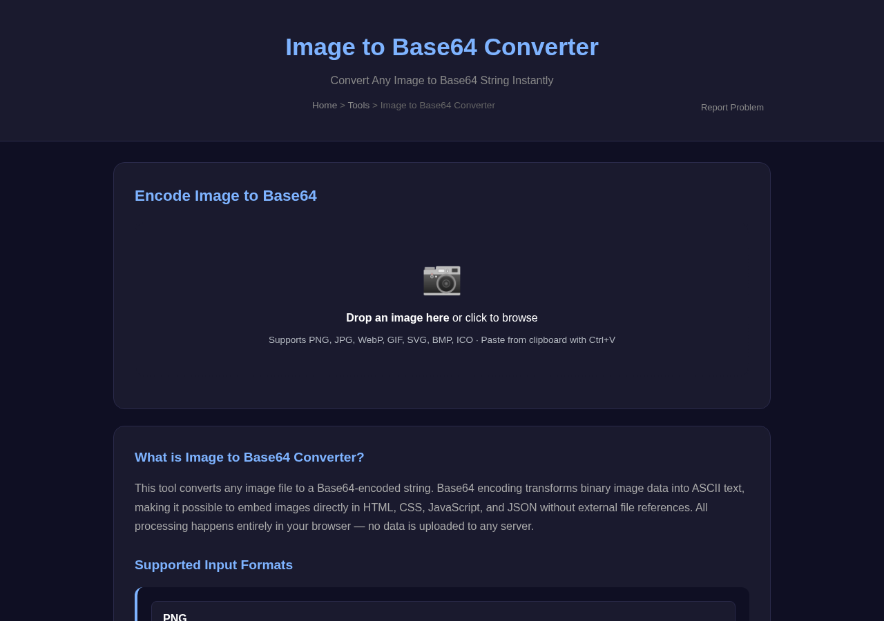 Image To Base64 — Free Online Tool