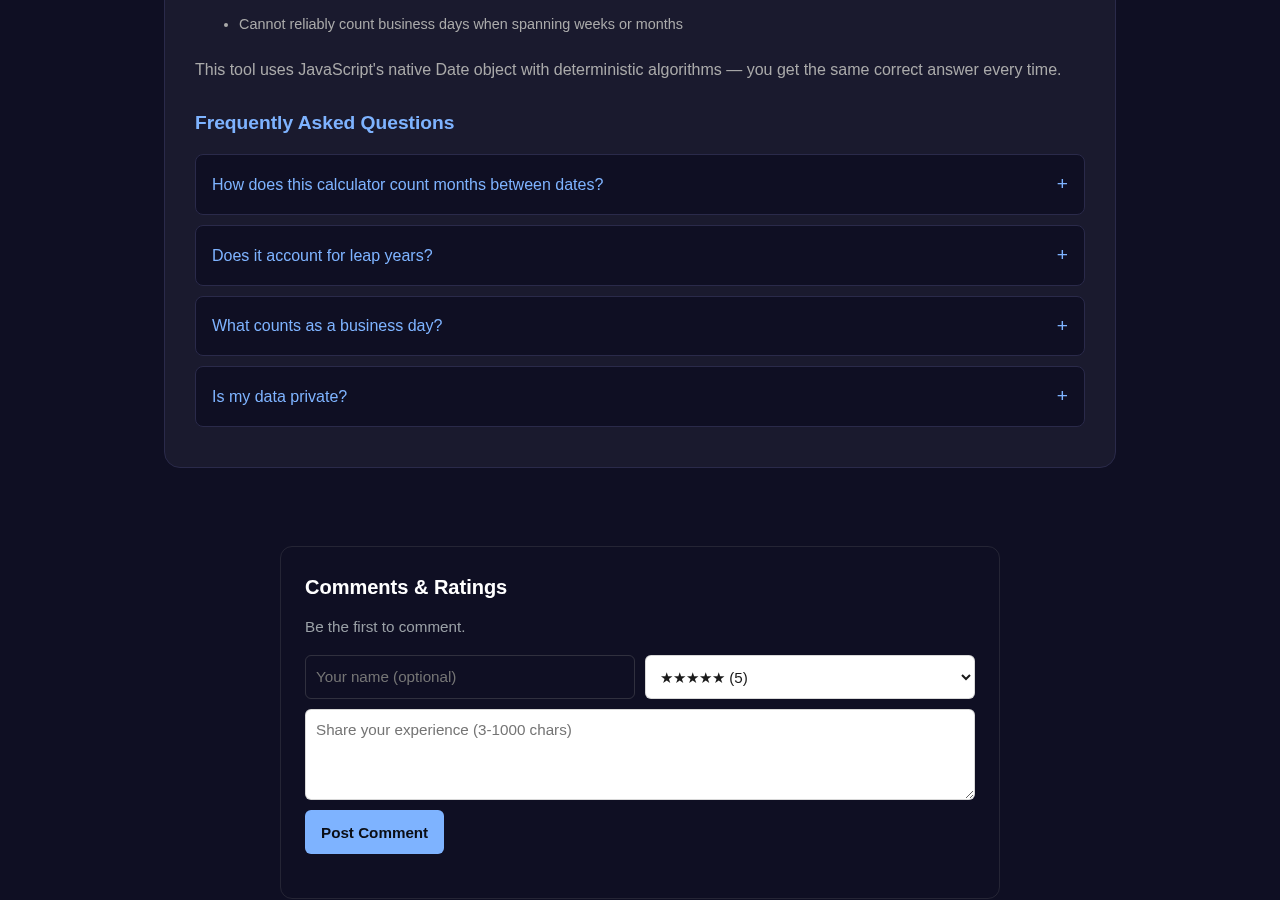 Date Calculator tool interface
