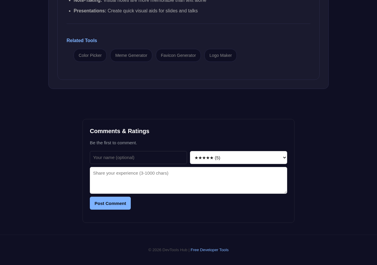 Drawing Board tool interface